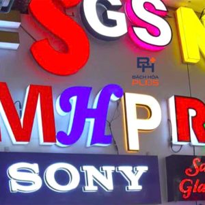 Chữ nổi mica led