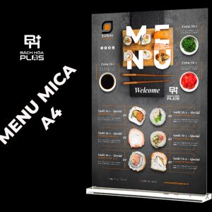 Menu mica chữ T