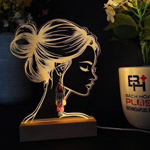 Kệ Mica Trưng Bày Bông Tai Hình Cô Gái